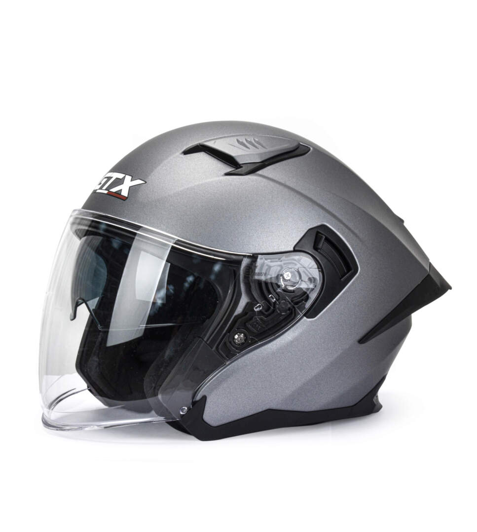 Шлем мото открытый GTX 885-1 №1 (XL) GREY Шлем мото открытый GTX 885-1 №1 (XL) GREY