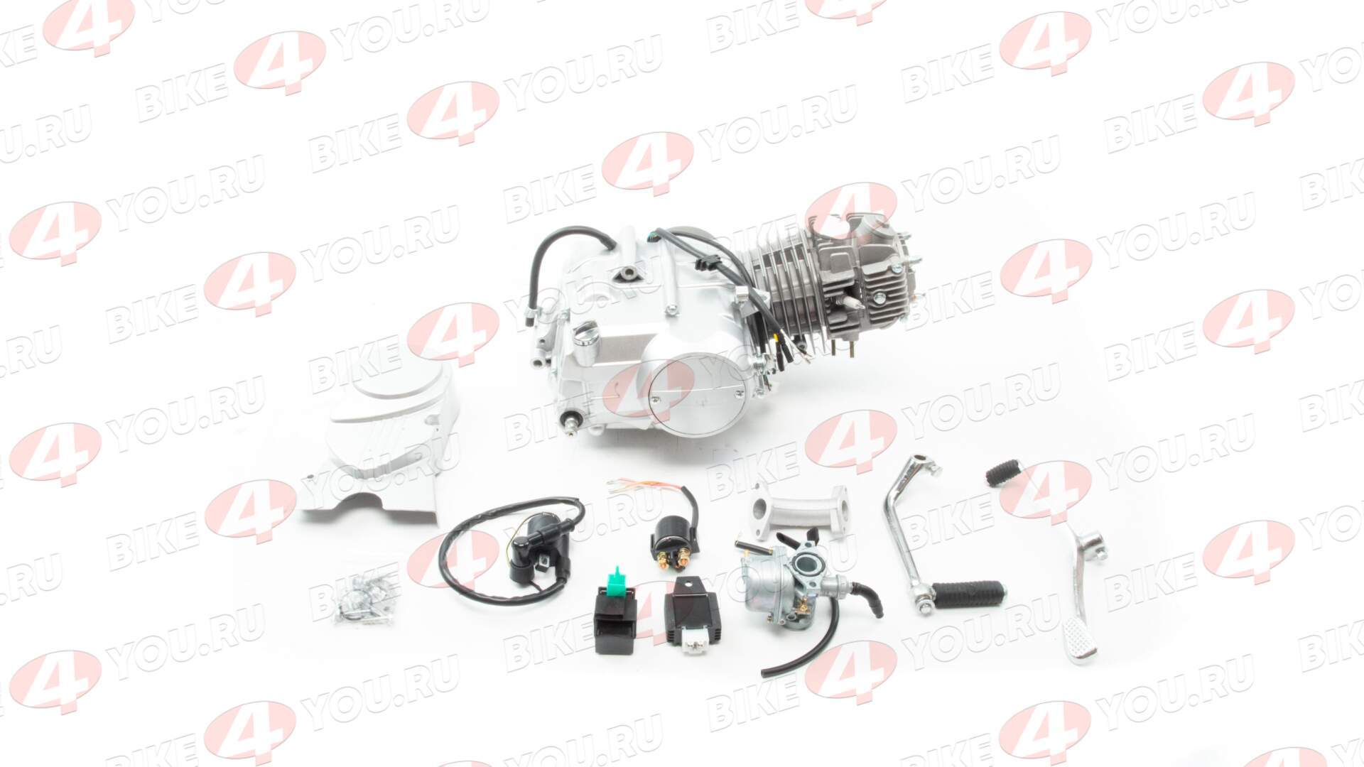 Двигатель 125см3 152FMI (52.4x55.5) механика, 4ск, без стартера Двигатель 125см3 152FMI (52.4x55.5) механика, 4ск, без стартера